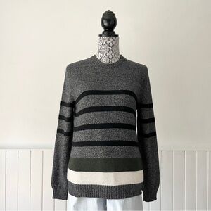 Aquilano Rimondi Wool Cashmere Blend Striped Crewneck Sweater Size S